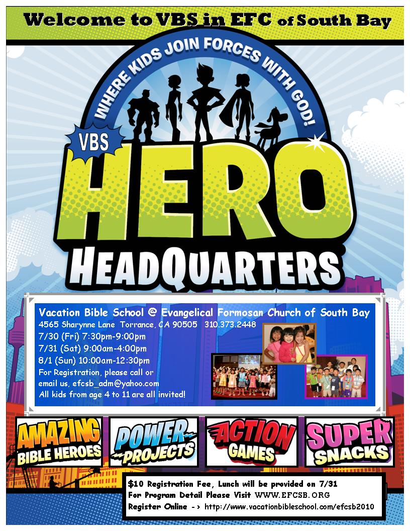 2010 EFCSB VBS FLYER